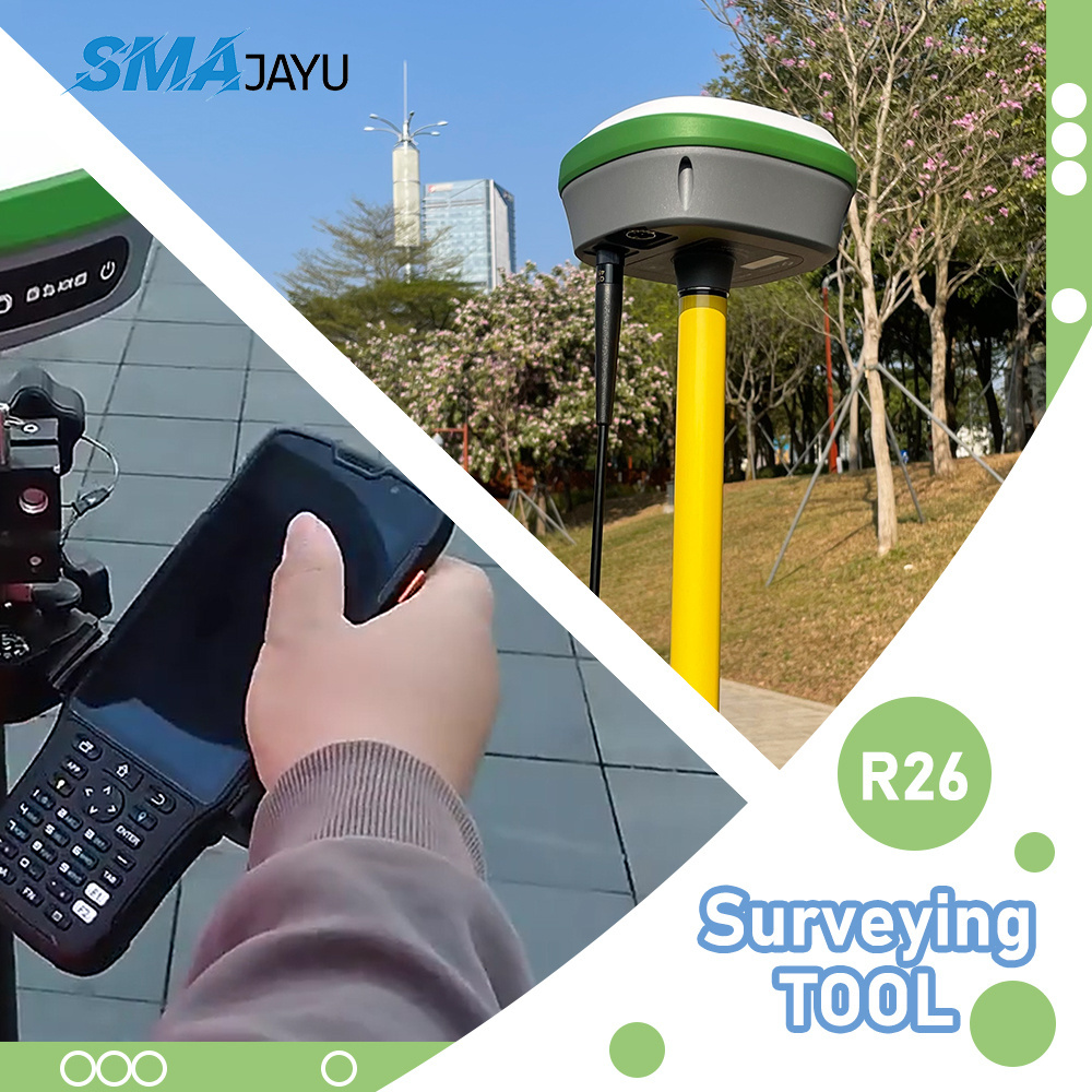 SMAJAYU R26 RTK Surveying System RTK GNSS Receiver, High Accuracy Professional Surveying and Mapping Tools