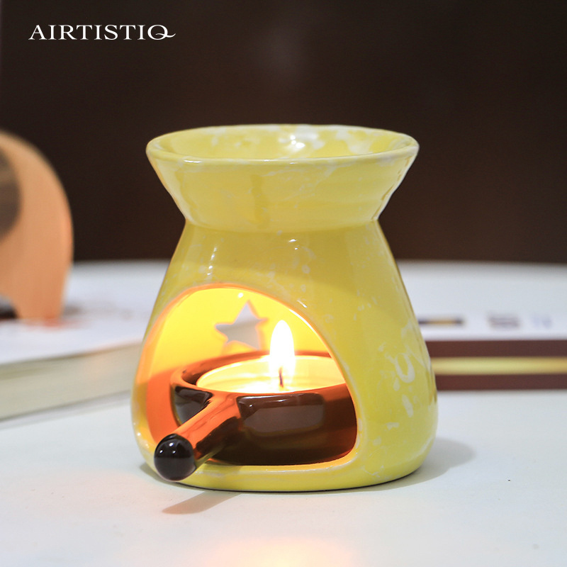 Hot Sale Popular Fragrance Portable Warmer Ceramic Candle Wax Melt Burner Incense burners