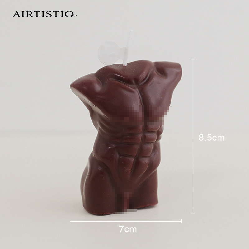 Human Art Naked Extra Large Male Body Mold Shaped Candles nude body candle