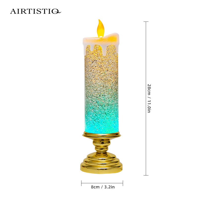 Christmas candle lamp light USB flameless led candles with moving flame