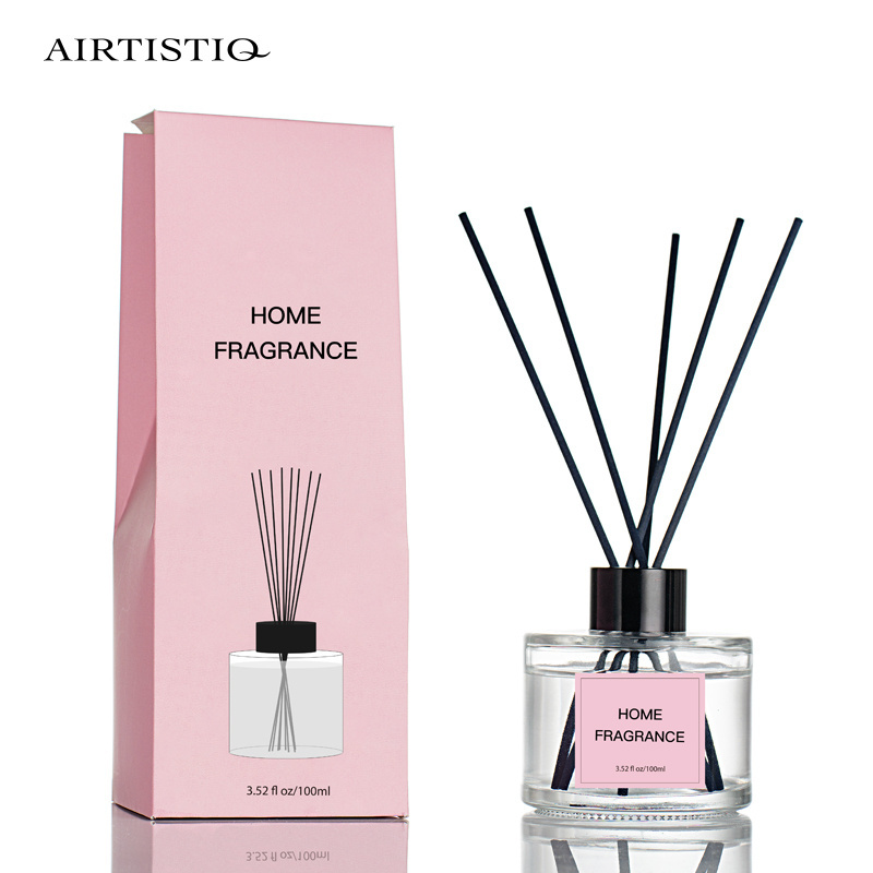 OEM Fragrance Air Freshener Home Decor 100ml Custom Reed Diffuser Bottle with Packaging