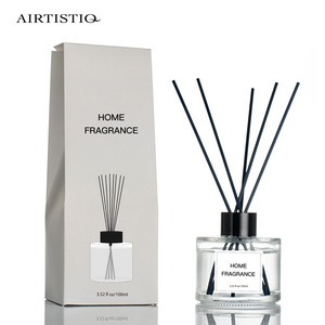 OEM Fragrance Air Freshener Home Decor 100ml Custom Reed Diffuser Bottle with Packaging