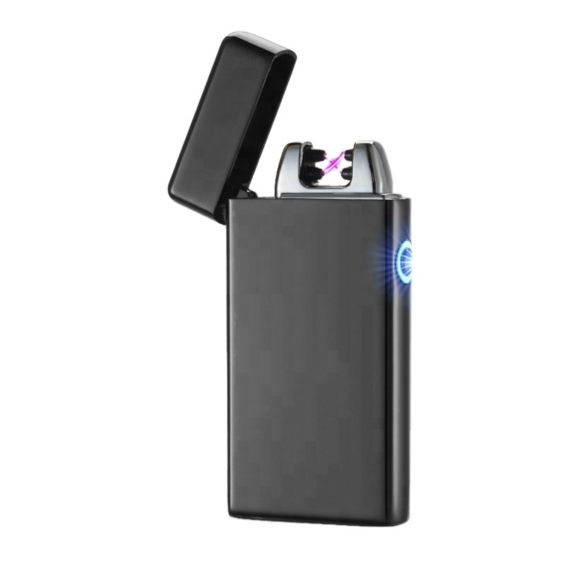 Top Selling USB rechargeable electric candle Cigarette lighter wholesale Smoking metal fireplace lighter Business Gift