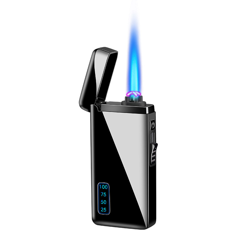 Free Samples !! Hot sale 2 in 1 gas lighter USB electric dual arc lighter custom Logo plasma windproof torch lighter