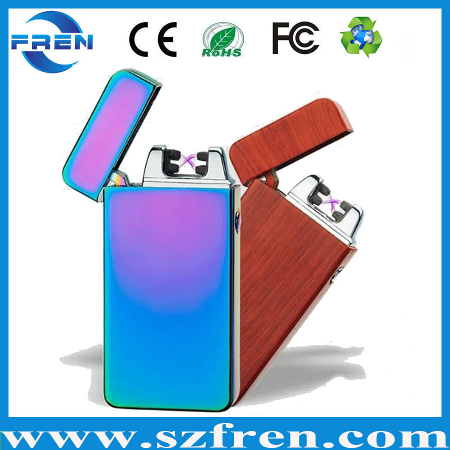 FREN High tech electric plasma lighter usb charged double X arc pulse lighterS windproof rechargeable lighterS