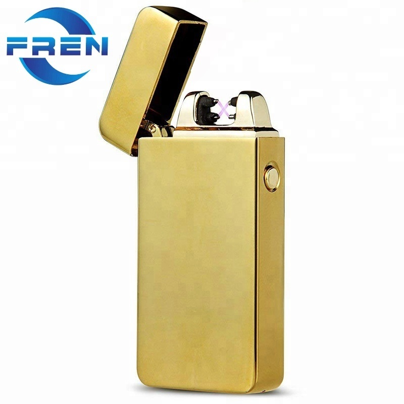 FR-689 Cigar Lighter Smoking Accessories, Electronic Windproof Dual Beam X Arc lighter rechargeable