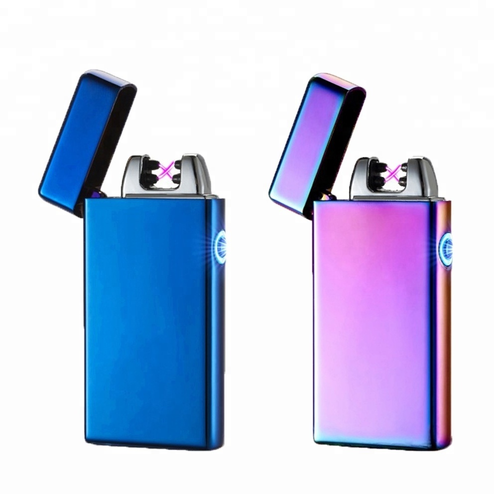 Top Selling USB rechargeable electric candle Cigarette lighter wholesale Smoking metal fireplace lighter Business Gift