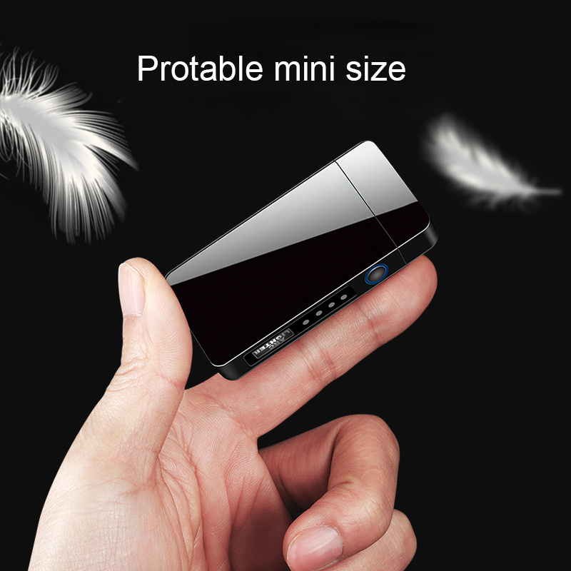 2024 Factory Wholesale Double arc Electric Plasma Lighter Flameless Electronic Cigarette Fire Lighter With Gift Box