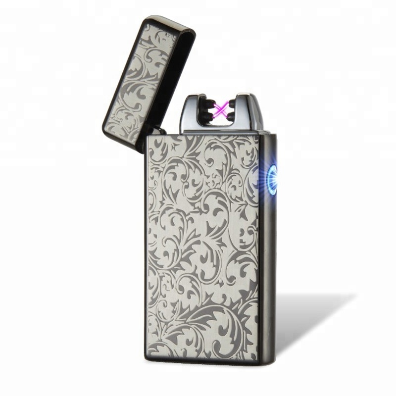 Top Selling USB rechargeable electric candle Cigarette lighter wholesale Smoking metal fireplace lighter Business Gift