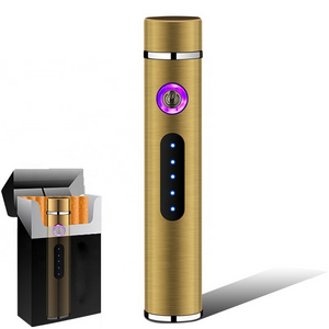 Free Sample 2019 FREN USB Lighter Round  Electric Lighter for Cigar Flameless with slim body 10 colors available