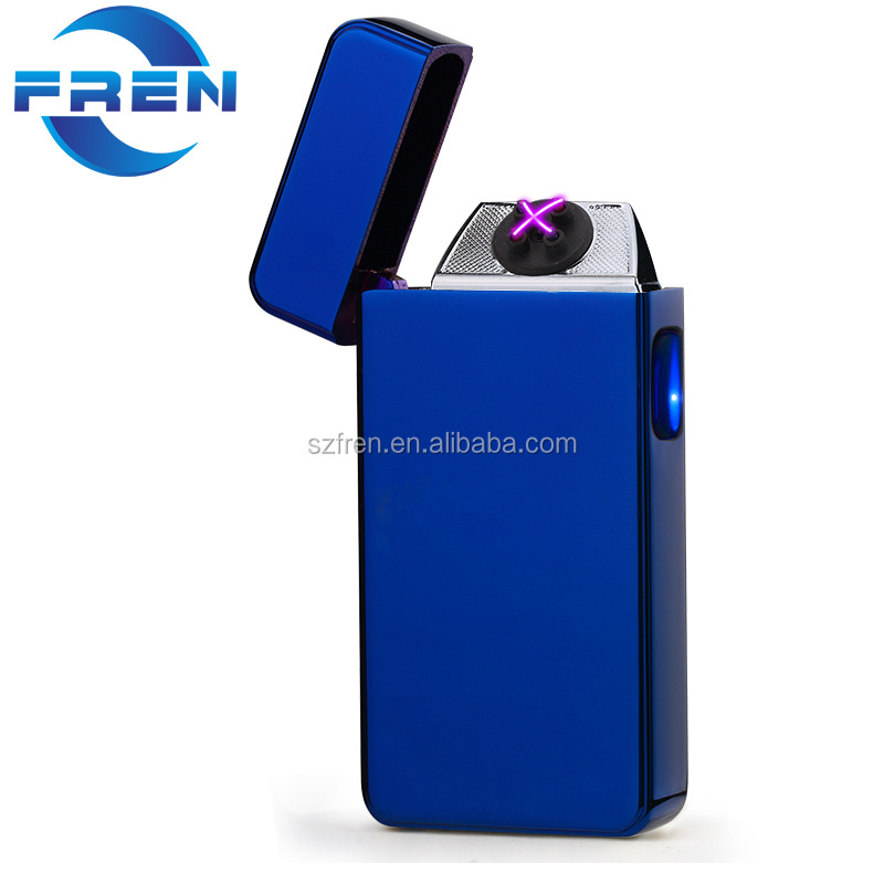 USB Rechargeable Plasma Lighter Flameless Butane Free Windproof Pulse Dual Arc Electric  Lighter Gold Dragon