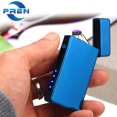 Electric Arc Lighter USB Rechargeable Windproof Flameless Lighter Plasma Lighter with Battery Indicator (Upgraded) for Fire