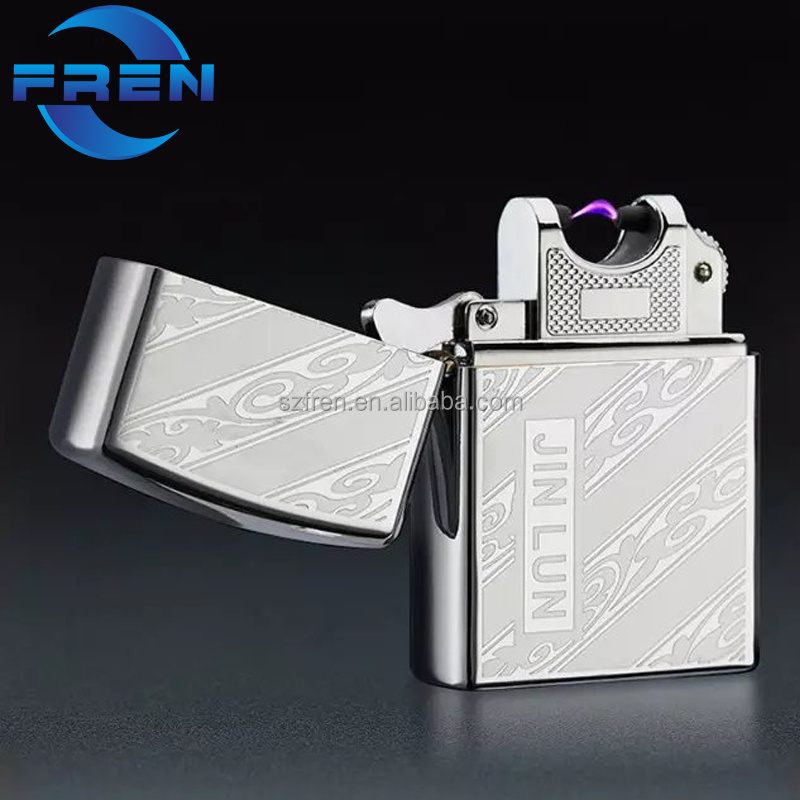 2022 Fren Gold and silver zinc alloy best price arc lighter,arc lighter usb