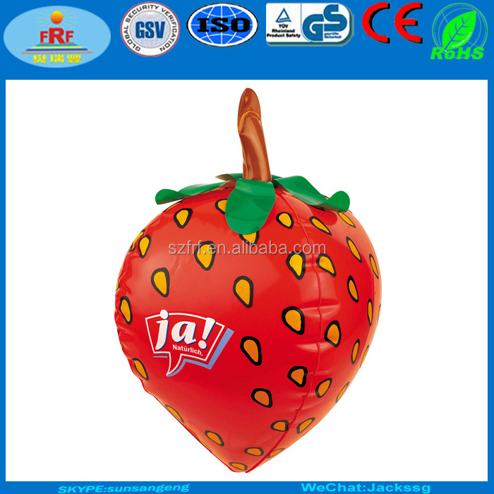 Advertising Fruit Promotion Display Giant PVC Inflatable Strawberry