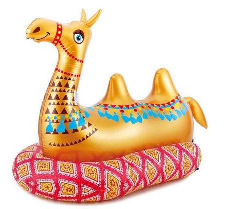 Summer Pool Swim Fun Inflatable Camel Pool Float Rocker Ride On