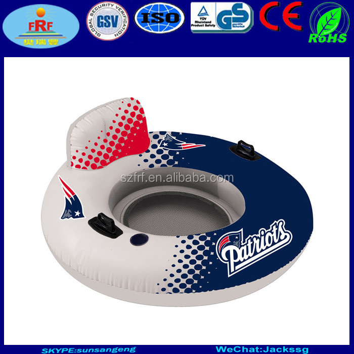 NFL Sports Team Promotion Inflatable Relaxing Ring Pool Float River Tube