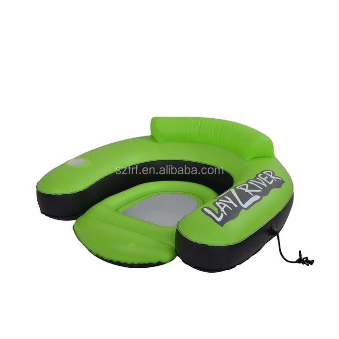 Summer Pool Fun Inflatable U Shaped Pool Float Lounger River Float Mesh Seat Pool Lounger