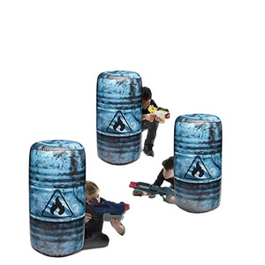 Kids Play Games Inflatable Oil Barrel Battle Paintball Bunker