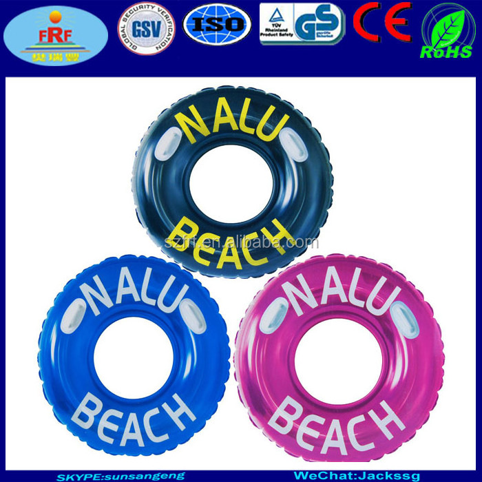 Summer Swimming Fun PVC Inflatable Turbo Tyre Swim Ring