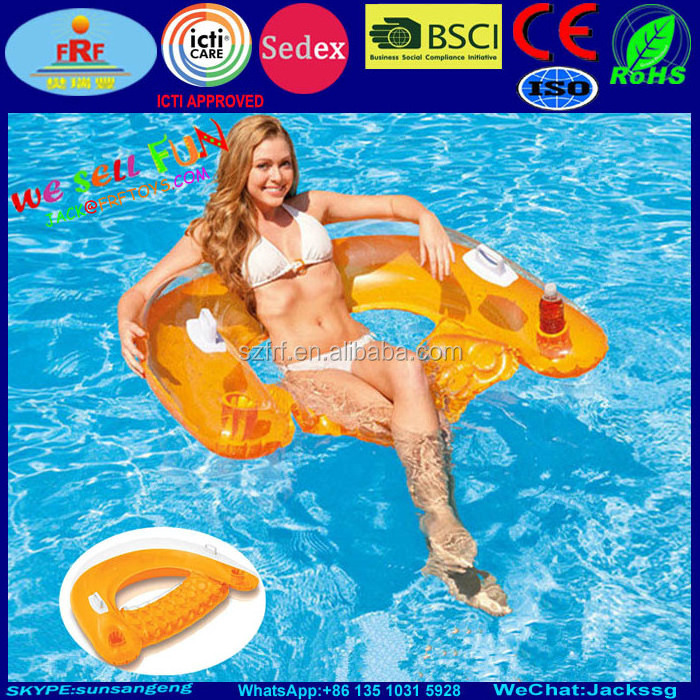 Summer Pool Swim Fun Inflatable Pool Float Lounger Chair