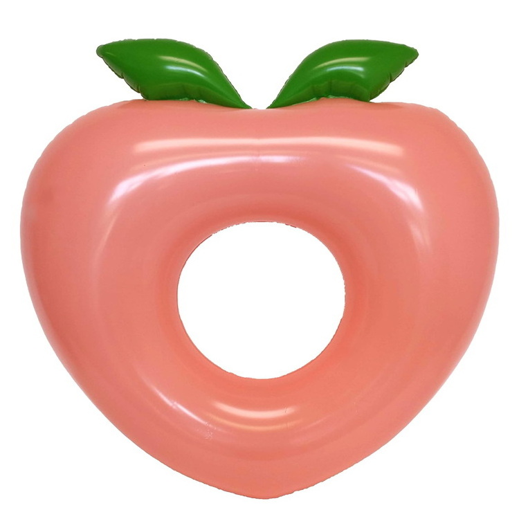 Summer Pool Swim Fun Inflatable Peach Pool Float Raft Swim Ring Tube