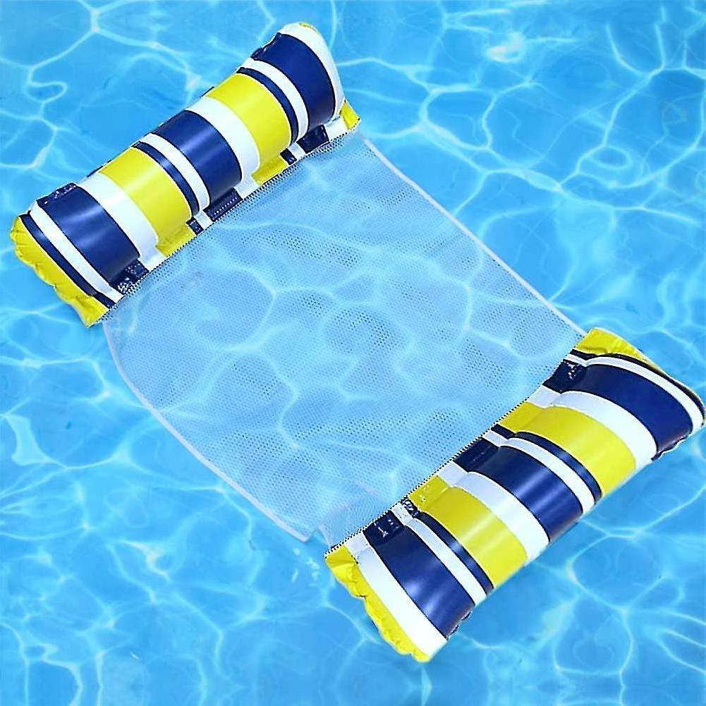 Summer Pool Party Swim Fun Vinyl Inflatable Mesh Pool Lounger Pool Float Hammock