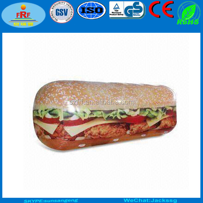 Advertising Store Display Promotion PVC Inflatable Cheeseburger Hamburger