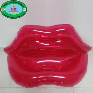 Promotions Party Fun Pink Inflatable Lip Couch