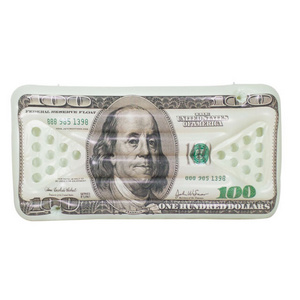 Summer Party Pool Games Promotions Inflatable 100 Dollar Bill Money Beer Pong Pool Float Raft