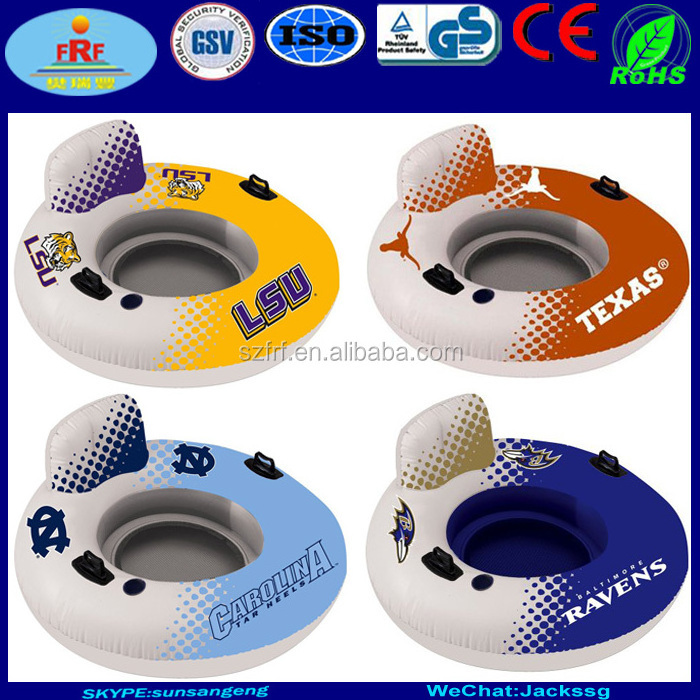 NFL Sports Team Promotion Inflatable Relaxing Ring Pool Float River Tube