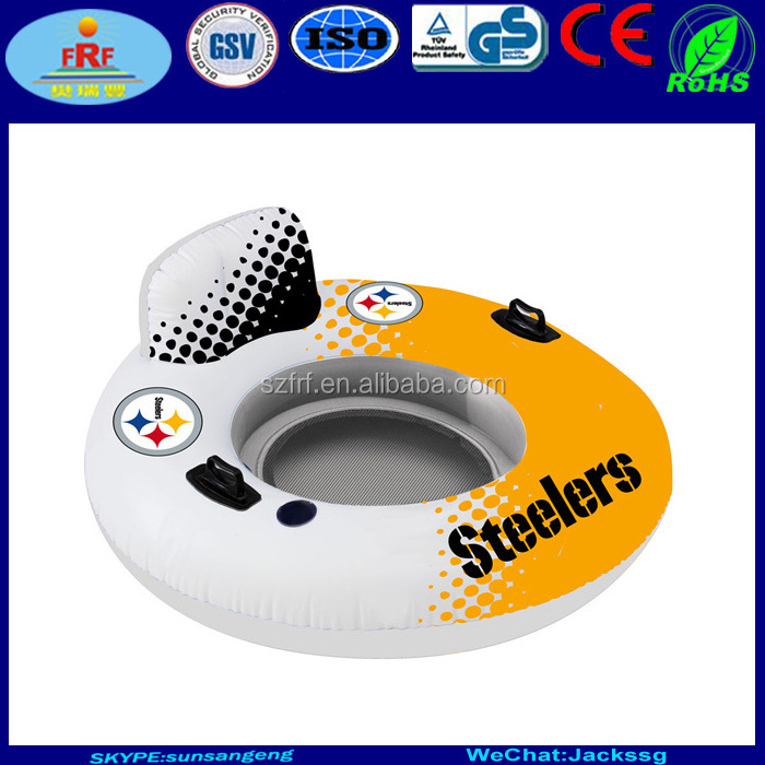 NFL Sports Team Promotion Inflatable Relaxing Ring Pool Float River Tube