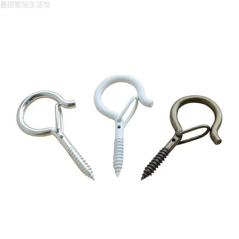 Stainless steel self-tapping screw hooks load-bearing ring large head hooks