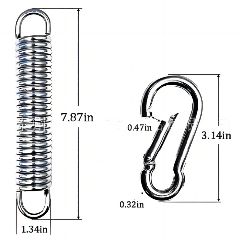 Hammock hanging chair tension spring galvanized shock-absorbing tension spring sandbag swing hanging spring