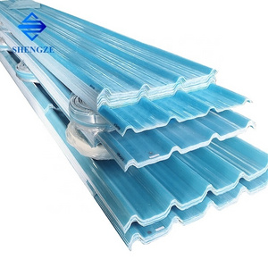 Flexible transparent corrugated fiberglass reinforced plastic roofing sheet