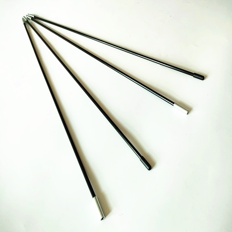 8.5mm 9.5mm 11mm  White Composite Fiberglass Threaded tent pole  GRP tent pipe For Camping Support