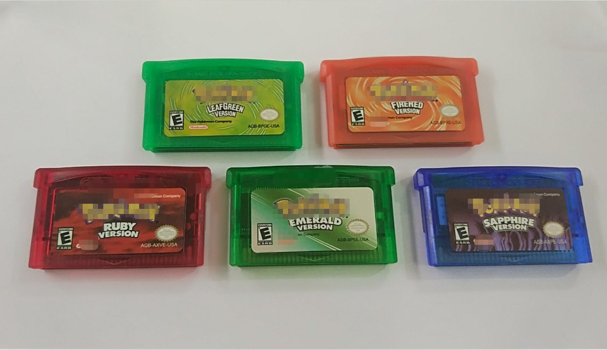 2022 Cheapest Price 5 Colors Pokemo Game Cartridge For GBA SP cards for boy games