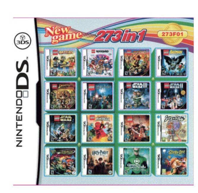 English Version 3DS NDS game card 510 in 1 520-in-1 208-in-1 482-in-1 With box