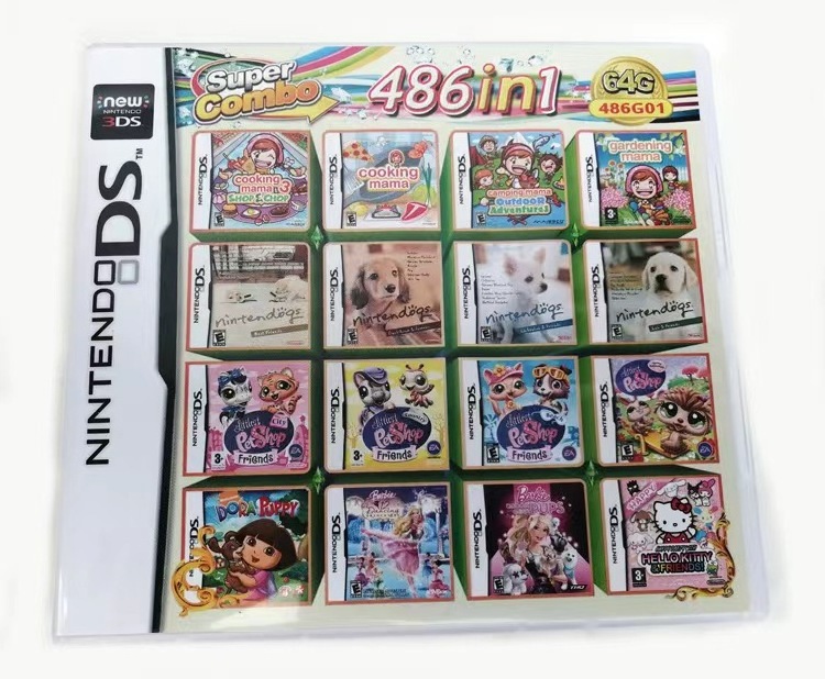 English Version 3DS NDS game card 510 in 1 520-in-1 208-in-1 482-in-1 With box