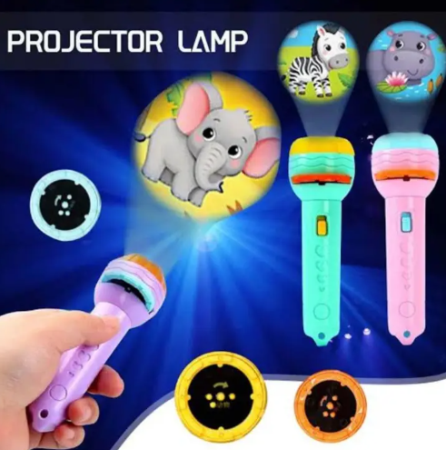 2024  Early Education Cognitive Animals Marine Projection Flashlight Drop Shipping