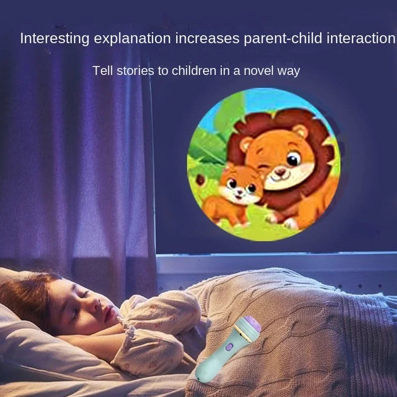 2024  Early Education Cognitive Animals Marine Projection Flashlight Drop Shipping