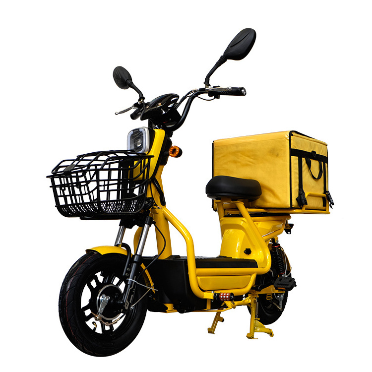 factory price yellow fast pizza food delivery bike 500w dexpress electric scooter