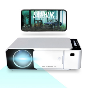 2021 Hot Sale Wifi Wireless Smart Android Projector 3000 Lumens 1280*720p proyector LED  T6 Home Theater Movie LED Projectors T6