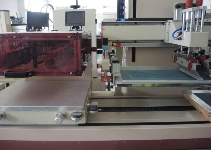 Semi auto CCD precision silk screen printing machine