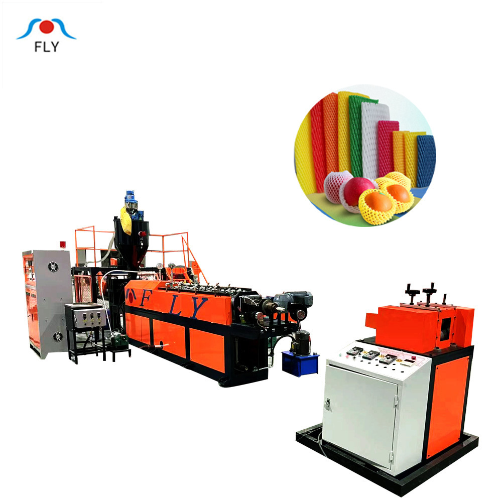 EPE Foam Plastic Fruit/Vagetables Net Packaging Net Making Extruder Machinery