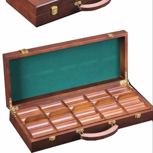 wooden poker chip set 300 wooden case 500 set