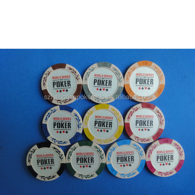 14 Gram Clay Poker Chips no denomination with Custom Designs