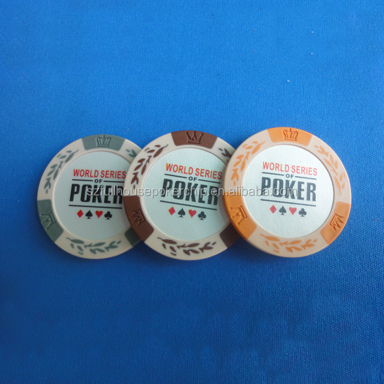 14 Gram Clay Poker Chips no denomination with Custom Designs