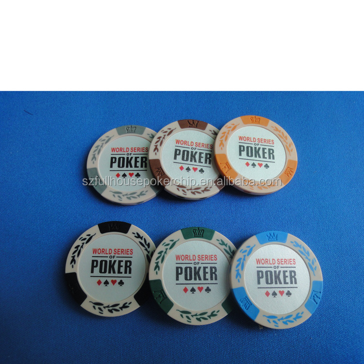 14 Gram Clay Poker Chips no denomination with Custom Designs