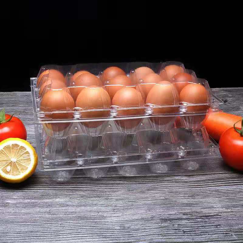 30 hole egg tray PVC material plastic tray egg packaging