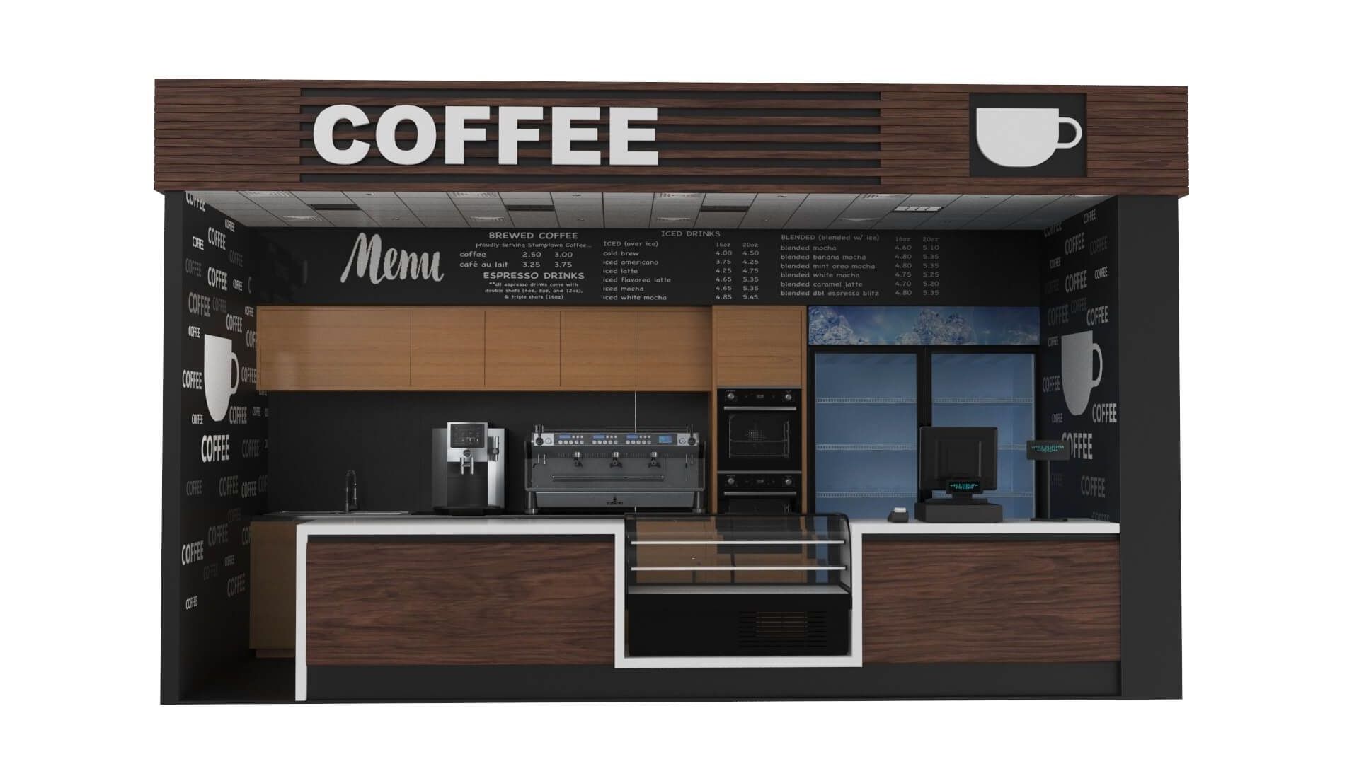 Outdoor Food Kiosk Coffee Outdoor Kiosk & Mall Kiosk Food Booth for Sale